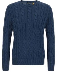 Polo Ralph Lauren - Cable Knit Crewneck Sweater - Lyst