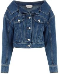 McQueen - Denim Jacket - Lyst