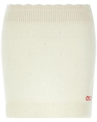 Chloé - Fitted Wool And Cashmere Miniskirt - Lyst