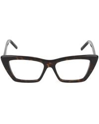 Saint Laurent - Eyeglasses Sl 276 Mica Opt 004 Havana Havana Transparent/16/145 - Lyst