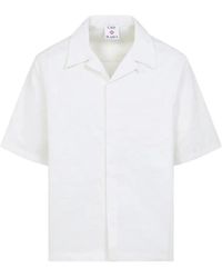 CASABLANCA - Mnogram Cotton Short Sleeves Shirt - Lyst