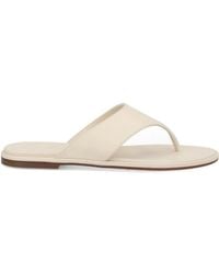 Aeyde - Ivory Nappa Leather Sandals - Lyst