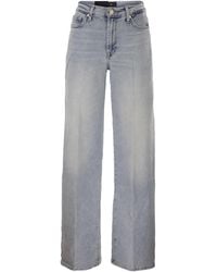 7 For All Mankind - Lotta Tailorless Wide Leg Luxe Vintage Denim Jeans - Lyst