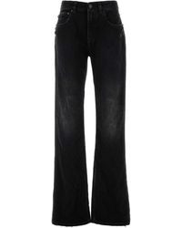 Balenciaga - Black Denim Jeans - Lyst