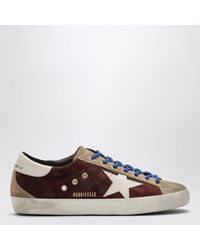 Golden Goose - Super-Star Suede And Leather Sneakers - Lyst