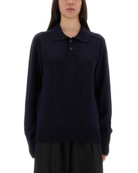 Studio Nicholson - Inverness Shirt With Polo Collar - Lyst