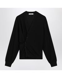 Lemaire - Asymmetric Wool-Blend Cardigan - Lyst