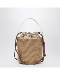 Chloé - Chloã Small Woody Raffia Bucket Bag - Lyst