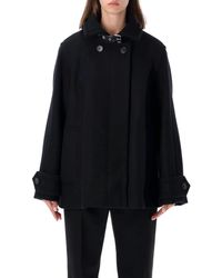 Lanvin - Short Wool Coat - Lyst