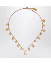 Chloé - Paddington Necklace With-Tone Brass Charms - Lyst