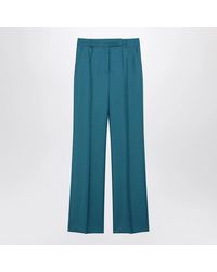 Max Mara - Wool And Silk-Blend Trousers - Lyst