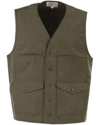 Filson - Cotton Utility Vest With Patch Pockets - Lyst