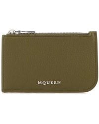 McQueen - Army Leather Card Holder - Lyst