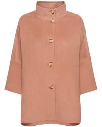 Elena Miro - Double-Faced Cape With High Collar - Lyst