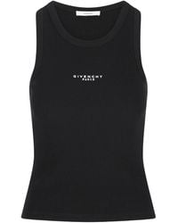 Givenchy - Slim-Fit Cotton Tank Top With Paris Print - Lyst