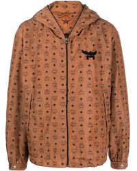 MCM - Monogram Print Hooded Jacket - Lyst