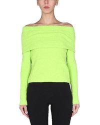 MSGM - Boat Neck Top - Lyst