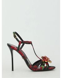Dolce & Gabbana - Dolce&Gabbana Rose Sandals - Lyst