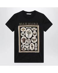 Max Mara - Cotton Jersey T-Shirt With Front Print - Lyst
