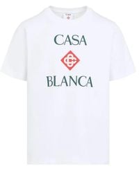 CASABLANCA - Logo-Print T-Shirt - Lyst