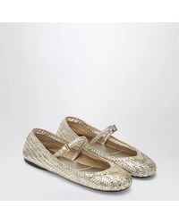 Prada - Woven Leather Ballet Flats - Lyst