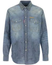 DSquared² - Relaxed Denim Shirt - Lyst