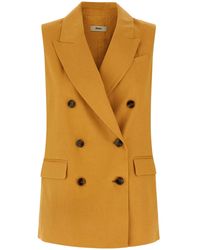 Herno - Linen Sleeveless Jacket - Lyst