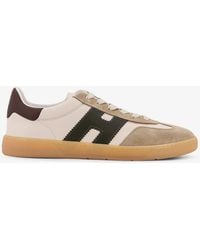 Hogan - Cool Suede And Leather Low-Top Sneakers - Lyst