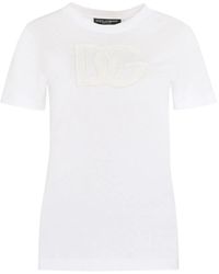 Dolce & Gabbana - Dolce & Gabbana Cotton Crew-Neck T-Shirt - Lyst