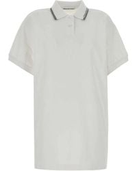 T By Alexander Wang - Relaxed Mini Polo Dress - Lyst
