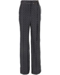 Prada - Printed Silk Pant - Lyst