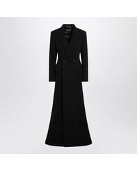 Balenciaga - Wool Maxi Godet Coat - Lyst