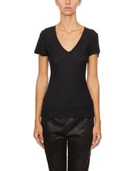 James Perse - Cotton V Neck T-Shirt - Lyst