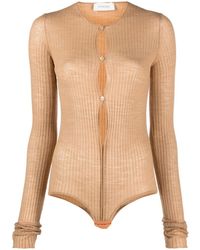 Max Mara - Wool Blend Bodysuit - Lyst