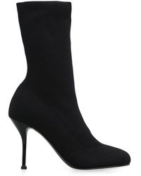 McQueen - Stretch Nylon Ankle Boots - Lyst