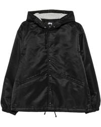Stussy - Stussy Drawstring Hood Snap-Button - Lyst
