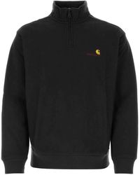 Carhartt - Half Zip American Script Sweatshirt Cotton/Polyest - Lyst