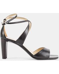 Lemaire - Sandale À Brides Croisées En Nappa D'Agneau Cross Sandals 80 Noir - Lyst