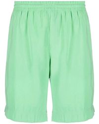 MSGM - Bermuda With Logo - Lyst