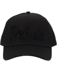 DSquared² - Cotton Appliqué Hat - Lyst