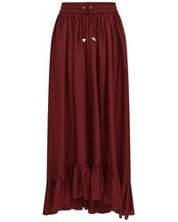 Zimmermann - Aster Silk Maxi Skirt - Lyst