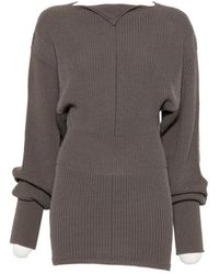 Rick Owens - Wool V-Necked Sweater - Lyst