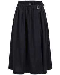 Pinko - Cotton Midi Skirt - Lyst
