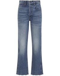 Tom Ford - Denim Stonewashed Melanie Straight Trousers - Lyst