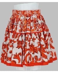 Dolce & Gabbana - Dolce & Gabbana Gonna Corta - Lyst