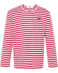 COMME DES GARÇONS PLAY - Emblem Heart Cotton T-Shirt - Lyst