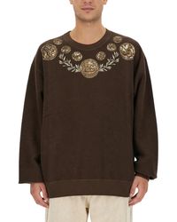 Dolce & Gabbana - Printed Cotton Sweatshirt - Lyst