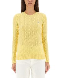Polo Ralph Lauren - Cable-Knit Sweater With Classic Round Neckline - Lyst
