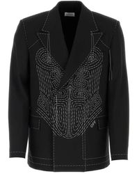 Off-White c/o Virgil Abloh - Stretch Polyester Blend Blazer - Lyst