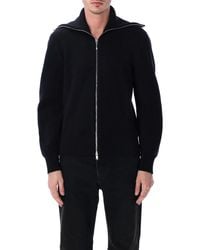 Bottega Veneta - Wool And Cotton Zip-Up Cardigan - Lyst